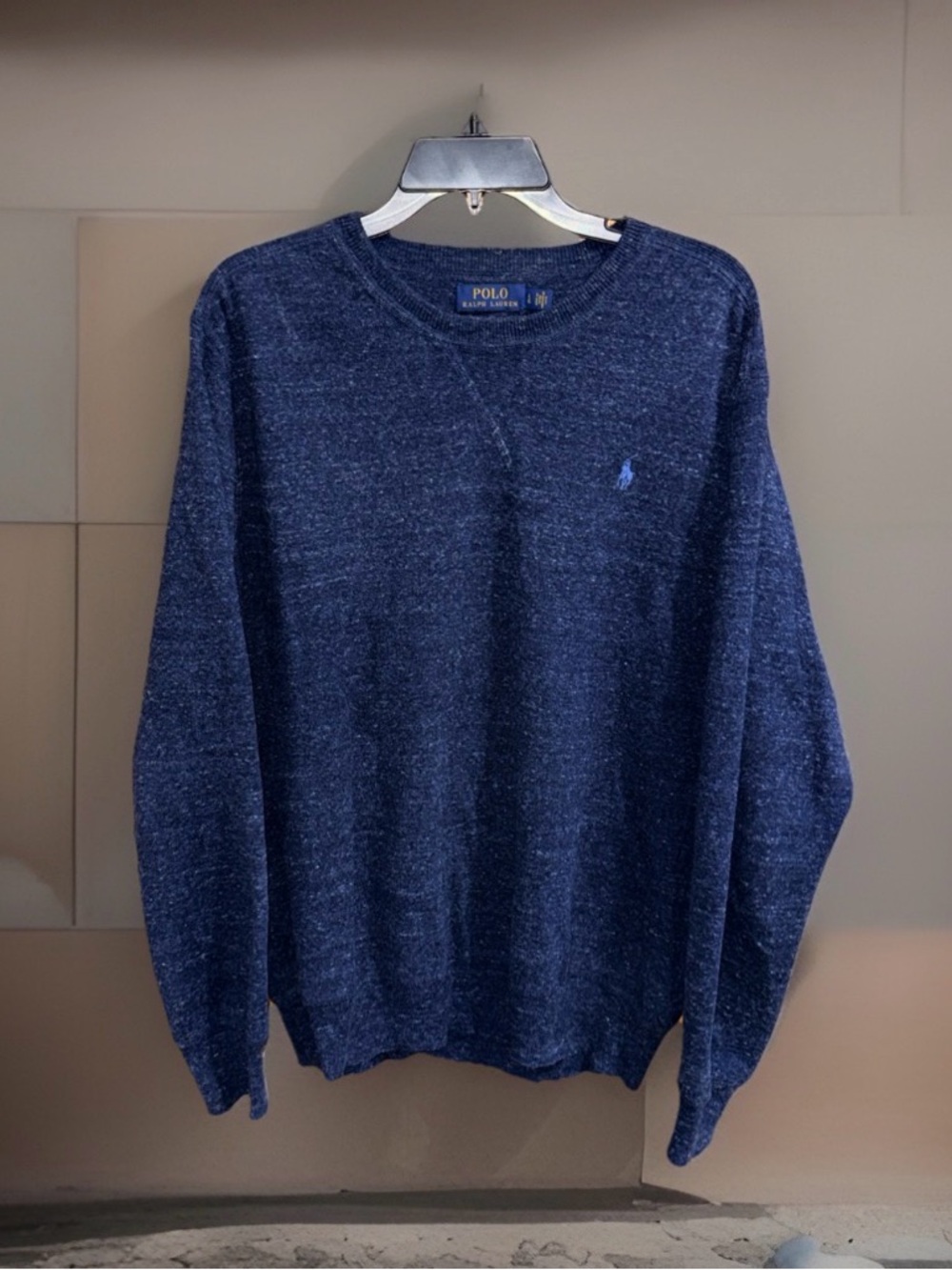 NwoT Polo by Ralph Lauren Navy Heather Crewneck Sweater-L